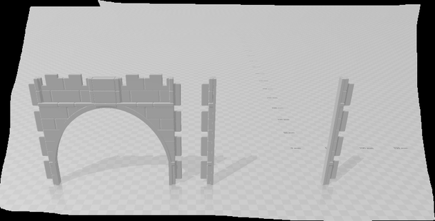 playmobil arches triumphal arch use medieval castle construction victoriano triumph house 3d print model - Mito3D