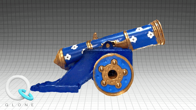 playmobil cannone giocattolo pirata qlone 3D print model - Mito3D