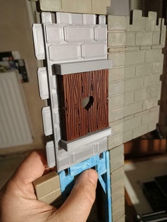 playmobil castillo burgo castillo cerrado ventana 3d print model - Mito3D