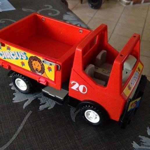 playmobil circus camel truck door game 3452 toy 3D print model - Mito3D