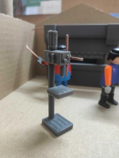 playmobil column drill playmobil drill industrial  3d print model - Mito3D