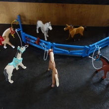 playmobil vallas juego barreras juguete caballo 3d print model - Mito3D