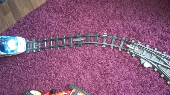 playmobil gleise railroad track gerade und kurve mit verbinder construction toys 3d print model - Mito3D