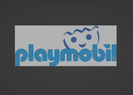 playmobil logotipo logotipo playmobil 3d print model - Mito3D