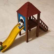 playmobil escorregador jogo brinquedo slide parque infantil 3d print model - Mito3D