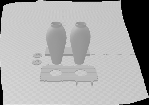 playmobil steck compatible wine jars belen castle construction grapes 3d print model - Mito3D