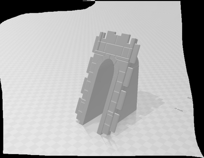 playmobil bloqué raide mur ouverture murs médiéval victorien construction fosse 3d print model - Mito3D