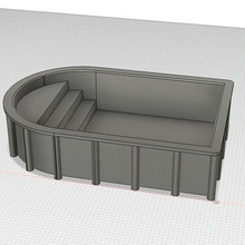 playmobil swimming pool Spiel - Spielzeug 3d print model - Mito3D