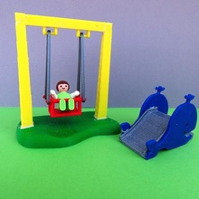 playmobil Schaukel schieben Spiel Kind deck Spielzeug 3d print model - Mito3D