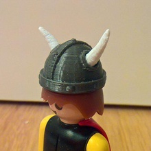 playmobil baş viking oyun oyuncak aksesuarları Vikingler playmobile şapka 3d print model - Mito3D