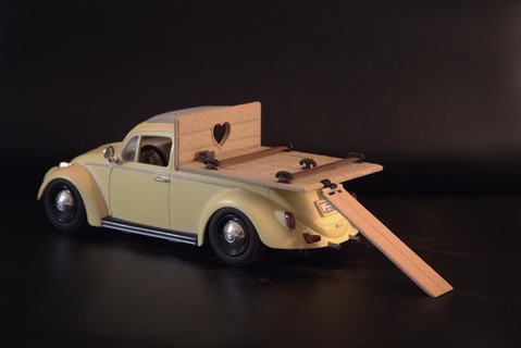 playmobil vw escarabajo cargando zona posterior pared juego 3d print model - Mito3D