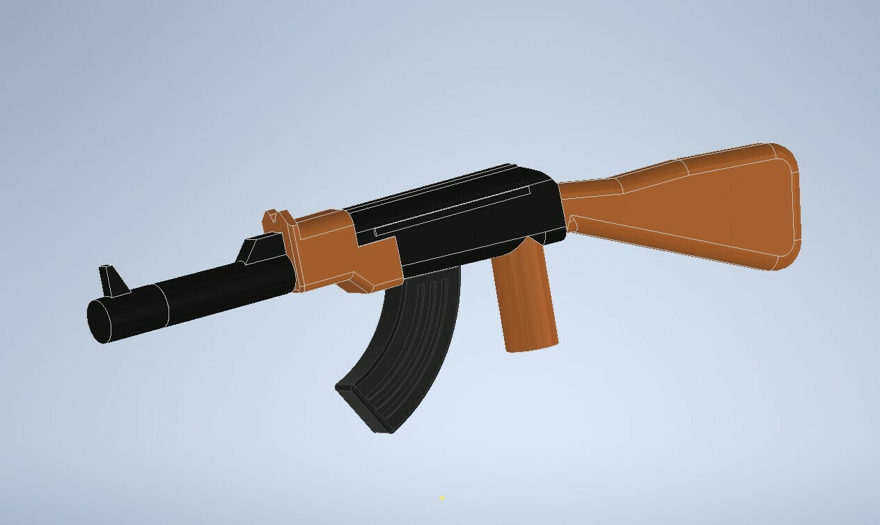 playmobil arma ak47 3D print model - Mito3D