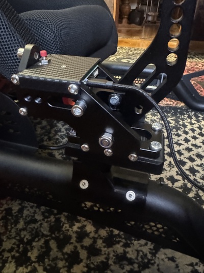 assento jogo sensação pró freio mão monte jogos profissional simrig simracing suporte raça 3d print model - Mito3D