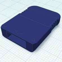 playstation1 tarjeta memoria USB cubierta carcasa funda estación juegos protector ps1 3d print model - Mito3D