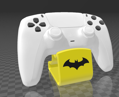 playstation 5 controller stand batman pad holder ps5 xbox series x one pc gamer gaming 3d print model - Mito3D