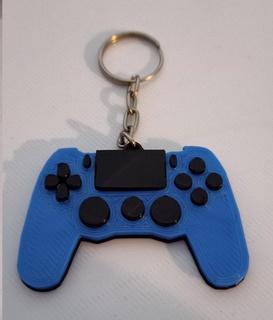 playstation control keychain key ring 3d print model - Mito3D