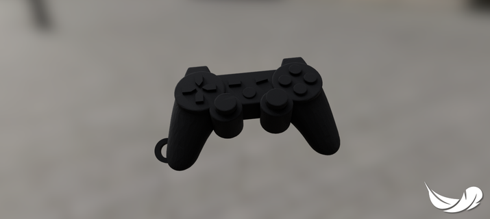 oyun istasyonu kontrolör anahtarlık kolye küpe 3d print model - Mito3D