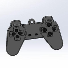 playstation Schlüsselanhänger multicolor Spiel spielen Kontrolle controller 3d print model - Mito3D