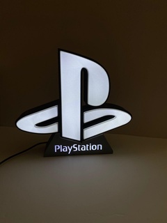 playstation logo lamp gamer video games 3d print model - Mito3D