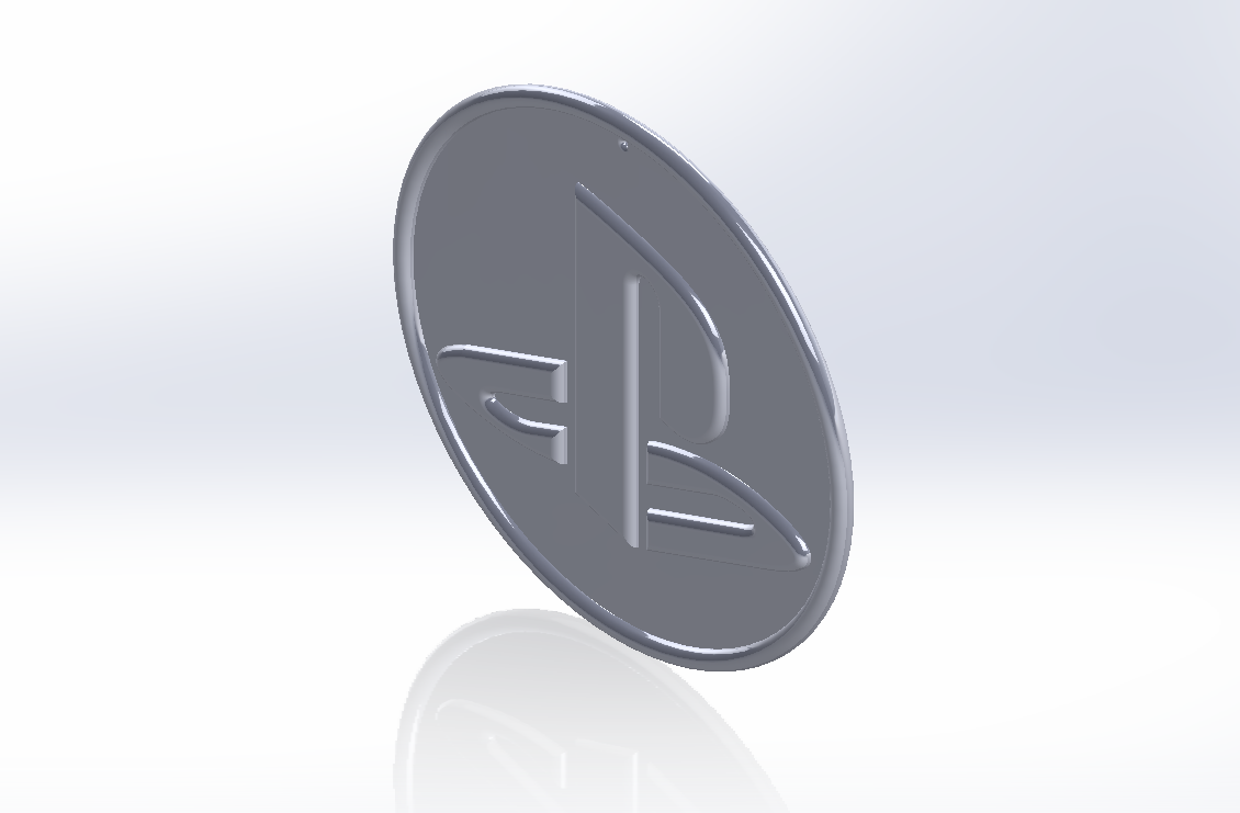 playstation logo without hole 4 sony ps ps1 ps2 ps3 ps4 ps5 games game psn coin 3D print model - Mito3D