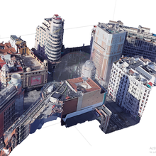 Platz ruhig Madrid Architektur Aas shweeps Quadrat großartig Gebäude Photogrammetrie 3d print model - Mito3D