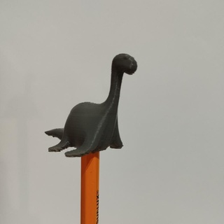 plesiosaur pen topper dinosaur pencil educationl school history chibi sergio inglese 3d print model - Mito3D