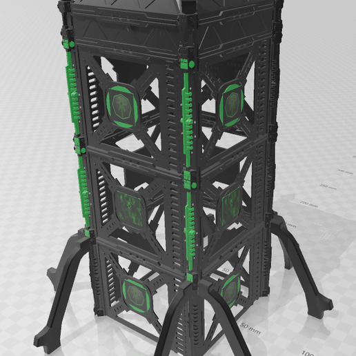 plf necron sentinella Torre architettura 40k warhammer necrons tavolo giochi terreno warhammer40k 40000 wh40k edifici strutture 3D print model - Mito3D