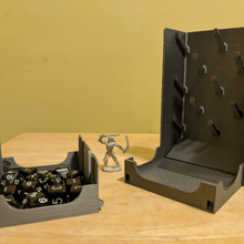 plinko Kulesi manyetik mandalı çıkarılabilir tepsi zar oyun dnd dungeons dragons 3d print model - Mito3D