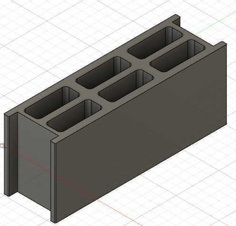 plot diorama model making garage 1 43 breeze block construction concrete bricklayer 3d print model - Mito3D