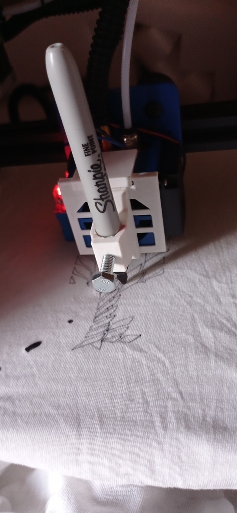 plotter attachment tronxy xy-2 pro screw adjuster drawing machine pen xy2 3d printer accessories 3D print model - Mito3D