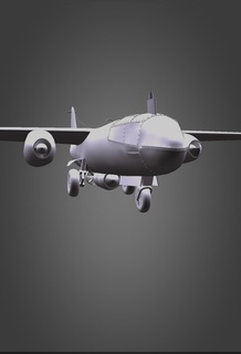 plow ar 234 blitz modeling wwii luft 46 jets 3d print model - Mito3D
