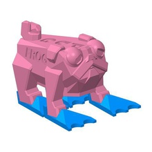 plp elwood palestino gadget pug mops llavero de juguete art perro animal 3d print model - Mito3D
