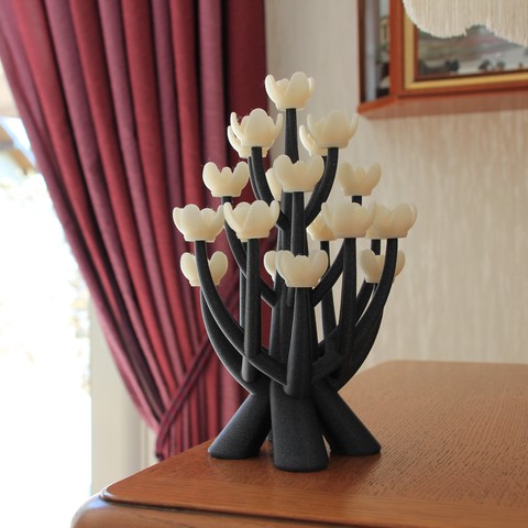 plp flower tree art sculpture work knick-knack shaft flowers decoration 3D print model - Mito3D