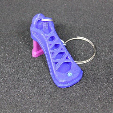 plp-Schuhe Kunst Mode Schlüssel-ring - Spielzeug Schuhe design trend 3D print model - Mito3D