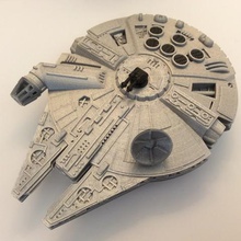 plp millennium falcon art rings key stars warfare wars stormtrooper vador gadget toy ring ship 3d print model - Mito3D