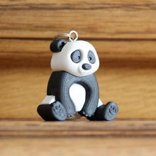 plp panda gadget anneau porte-clés jouet l'inde animaux la nature les paysages toy art style 3d print model - Mito3D