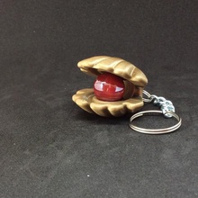 plp shells ball gadget key rings log games marbles shellfish sea ocean fishing 3d print model - Mito3D