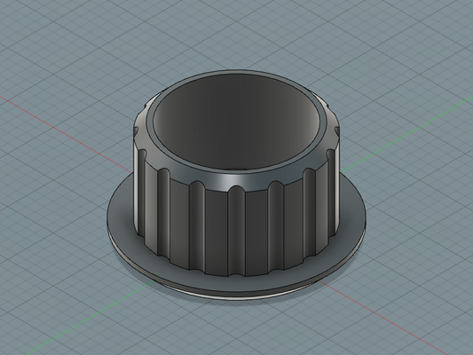 spina recinzione tubo alluminio cancello casa mantello portale cap 3d print model - Mito3D