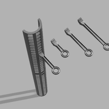 plug support bars vertical grid game animals 3d print model - Mito3D