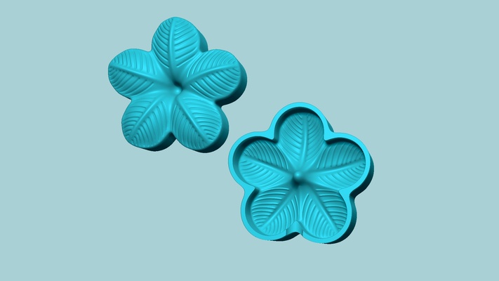 prugna fiorire fiore 01 modanatura artificiale eva mestiere utensili muffa fatto mano artigiano preparativi foglia foglie decorazione creativo attrezzo fondente arte bomba bagno 3d print model - Mito3D