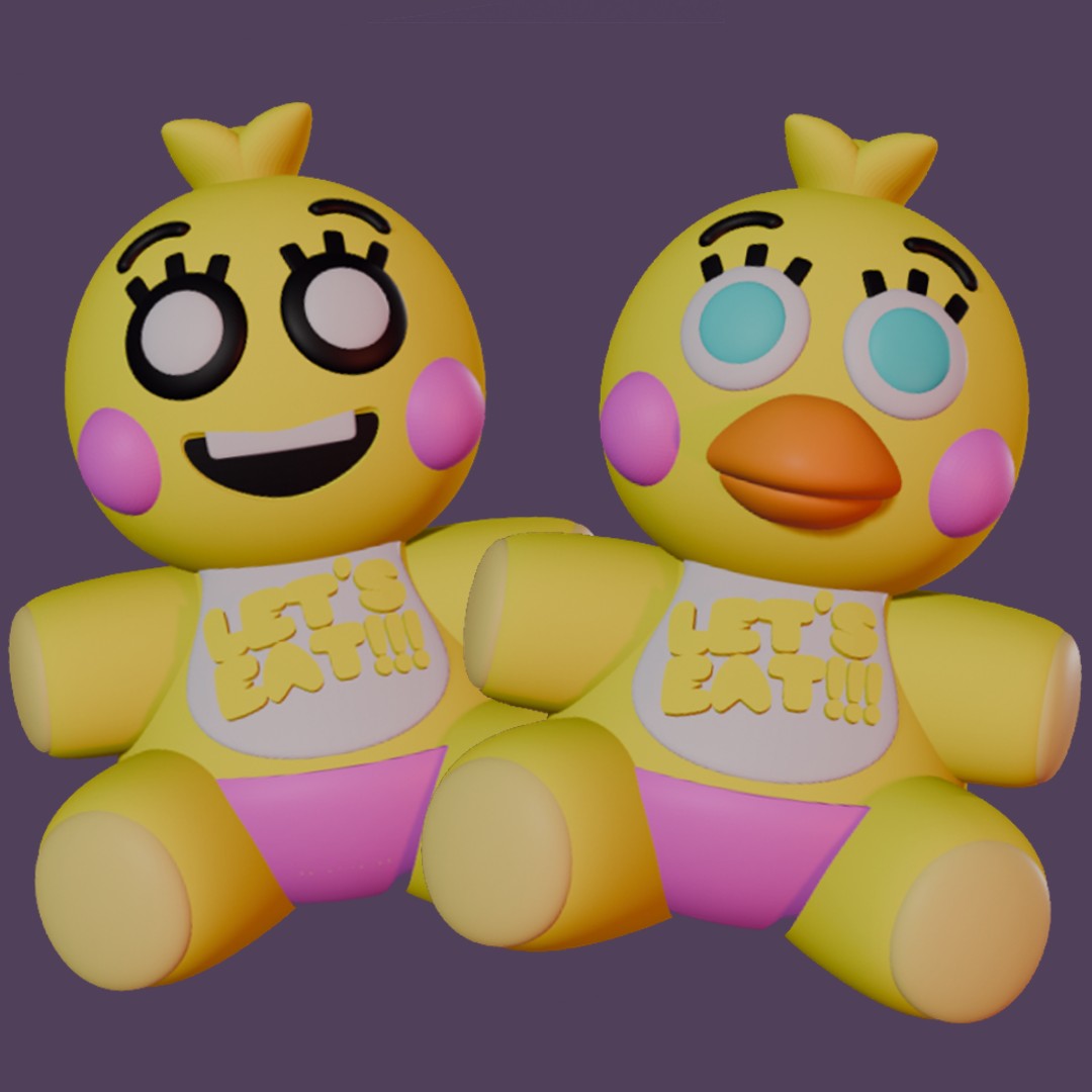 felpa juguete niña pico fnaf toychica noches freddy 39 s freddy's 3D print model - Mito3D