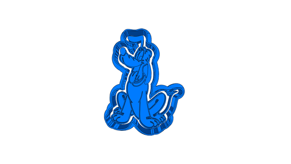 pluto disney dog 6 cutter stamp cookie cutter form stamp cookie cutter form cutter stamp cookie cutter form child party confectionery minnie mouse mickey mouse goofy disney donald duck daisy duck  3d print model - Mito3D