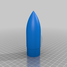 pnc 55ex nez cône estes fusée fusées exocet loisir 3d print model - Mito3D