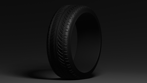 pneu carro roda 3d print model - Mito3D