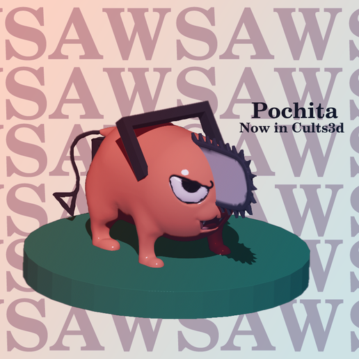 pochita - chainsawman game collection chainsaw figure toy anime sleeve 3D print model - Mito3D