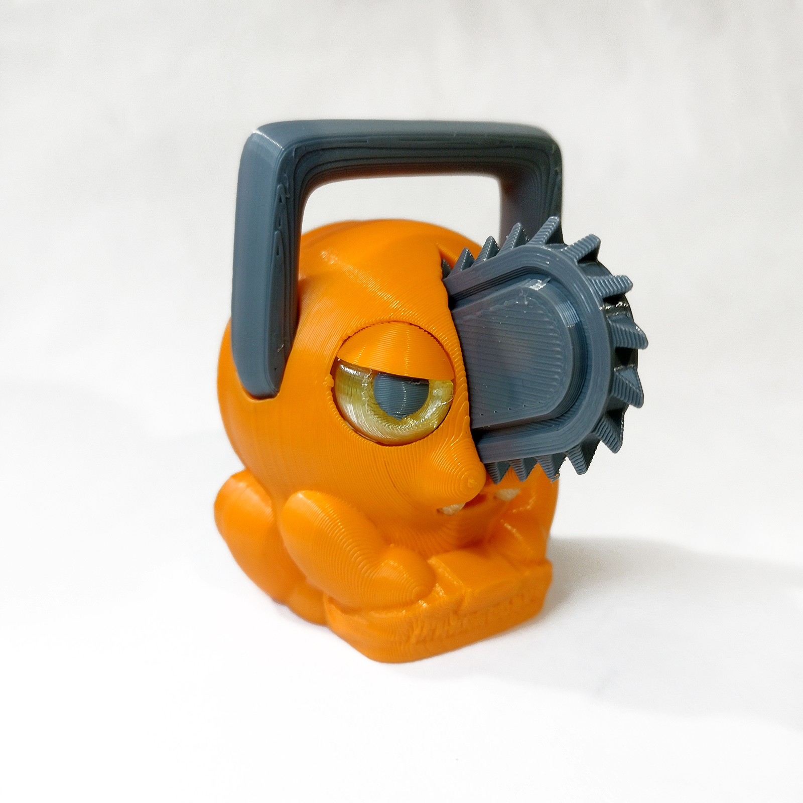 respeto motosierra hombre juego juguetes animación anime perro estilización dibujos animados enojado lindo animal 3D print model - Mito3D
