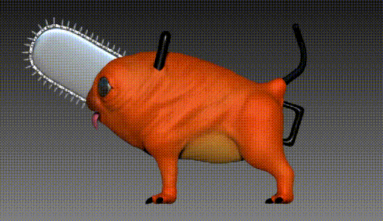 motosega uomo fan art arte fanart anime manica figura giocattolo giocattoli sangue ornamento gadget obj stl tendenza cane demone 3d print model - Mito3D