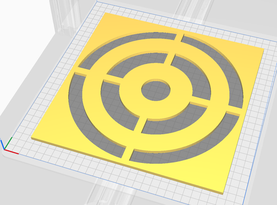 pochoir cible game airsoft paintball target lancer de hache axe 3d print model - Mito3D