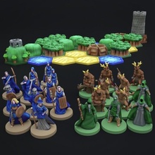 pocket-tactics core set - legion high king tribes dark forest game fantasy miniatures wargames wargaming boardgame roleplaying tabletop 15mm skirmish 30mm ttrpg 3d print model - Mito3D