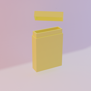pocket box box small box pocket box low poly  3d print model - Mito3D
